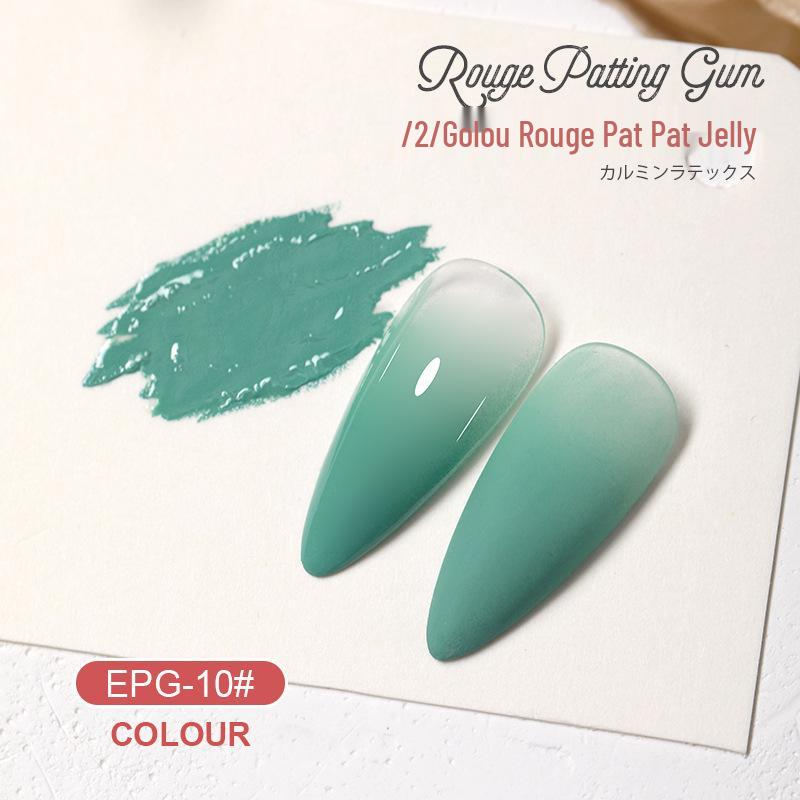 AS Rouge Pat Gel Nail Polish: High Saturation, Thick Gradient Blush Smudge Gel
