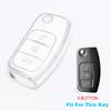 Car TPU Folding Key Cover Shell Case For Ford Focus 2 MK2 Fiesta Mondeo Galaxy Falcon Territory Ecosport Bag Keychain Protector