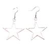 Silver 36x33mm Trendy Hollow Star Pendant Necklace In Alluring Alloy For Style Unisex