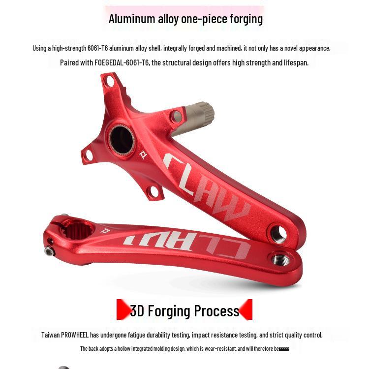 Prowheel Haomeng Horský klikový systém Hollow Integrated s jedním/dvěma převodníky pro 9-11 rychlostí.