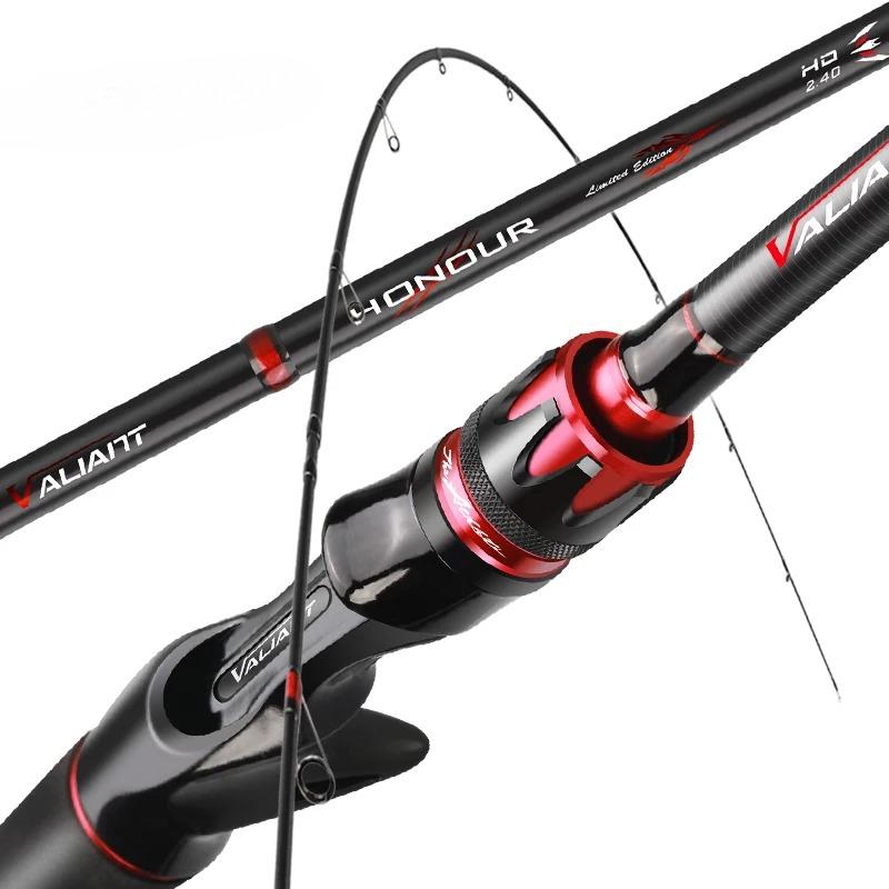 Light Weight Competitive Mode Medium Fast Action Hollow Grip 1.8-2.4m High Carbon Spinning/Casting Fishing Rod Straight-handle Gun Handle Casting Rod