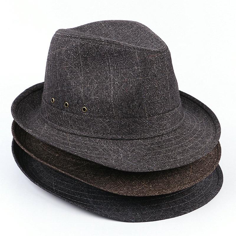 Top Hat Men Middle-aged and Old Men's Jazz Hat Thickened Hat Trendy Sports Outdoor Hat