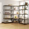 Day and Night - Day and Night Heavy Duty Shelves 5 Levels 3 Units Plywood and Steel