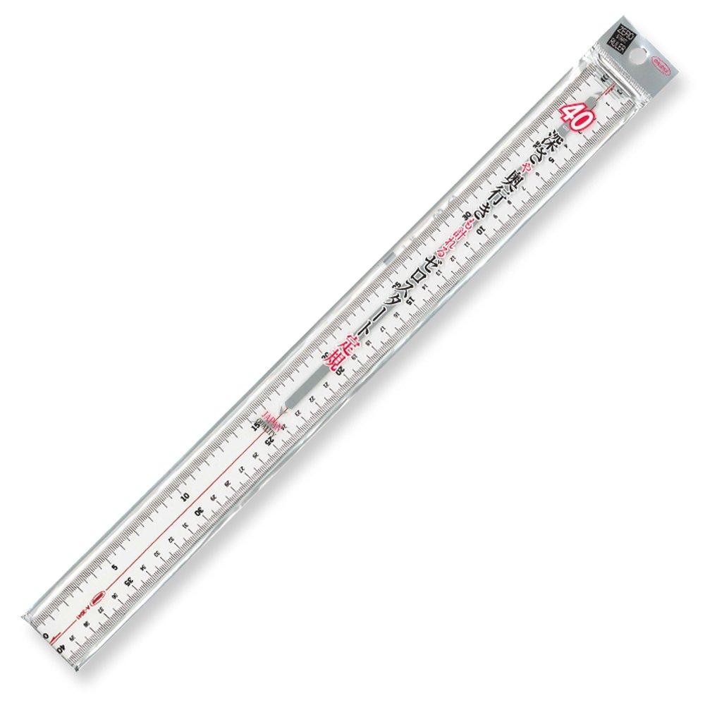 

Kyoei Plastic ORIONS Methacrylic straight line ruler 40cm double-cut A-3041