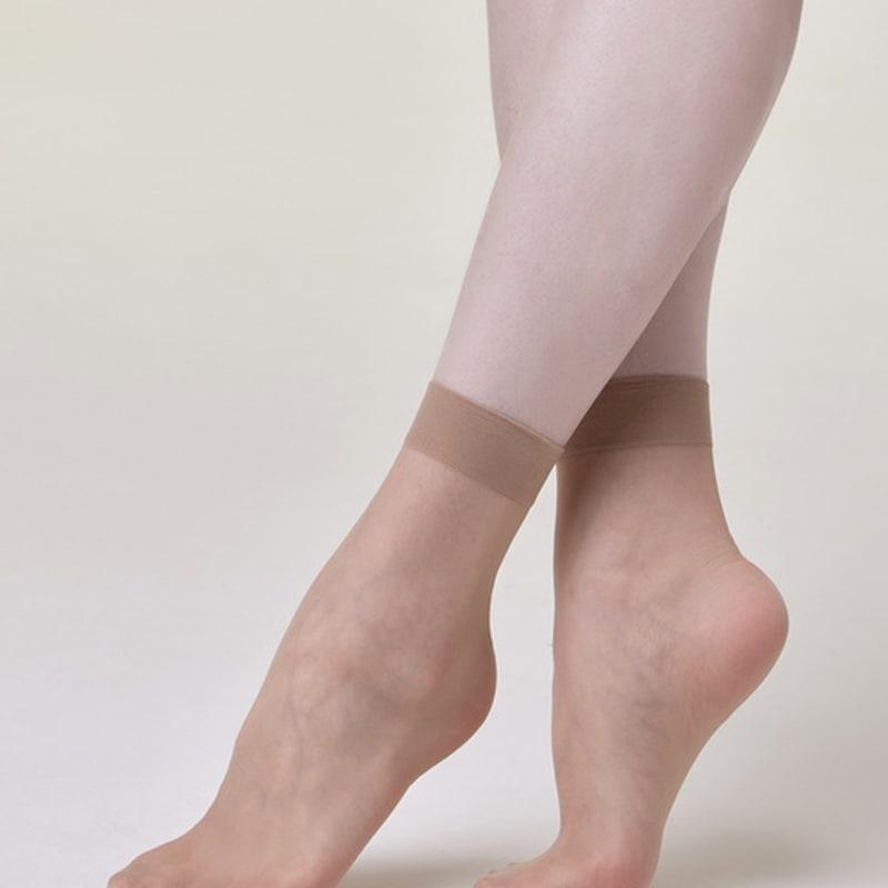 HUGDAY Basic Nude Quarter Socks X 5-Piece Set