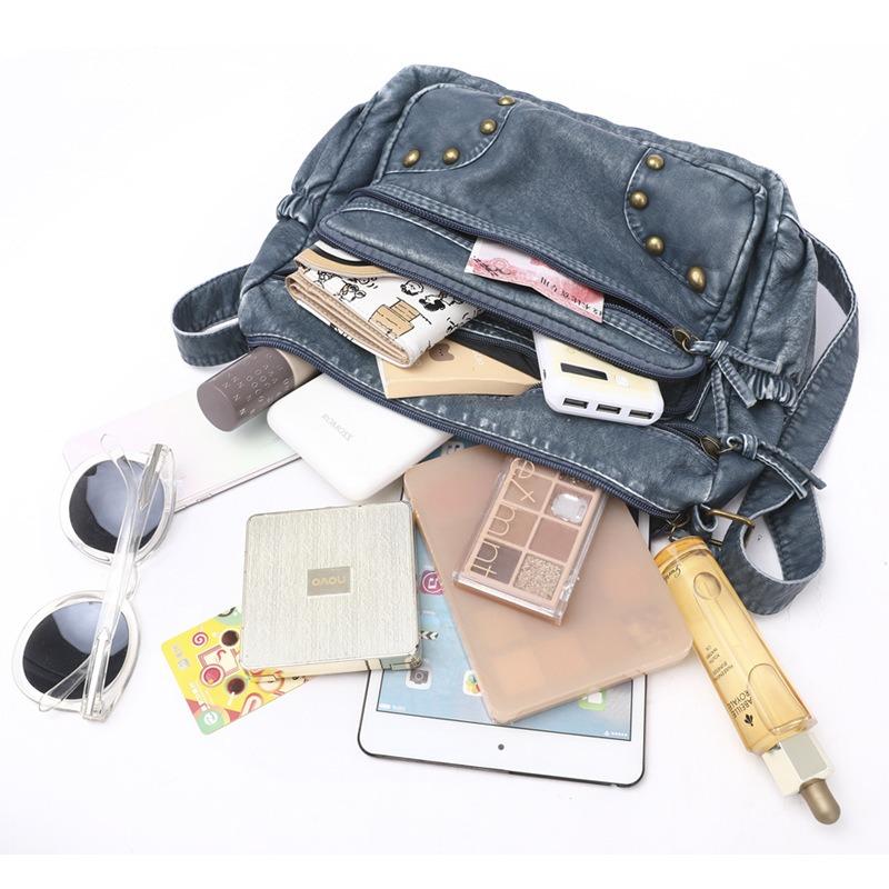 Chinese women's shoulder bag fashionable and simple large-capacity messenger bag new small square bag casual tote bag