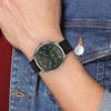 Tommy Hilfiger - Herrenuhr - Quarz Multi-Zifferblatt - Schwarzes Lederarmband - 1791856