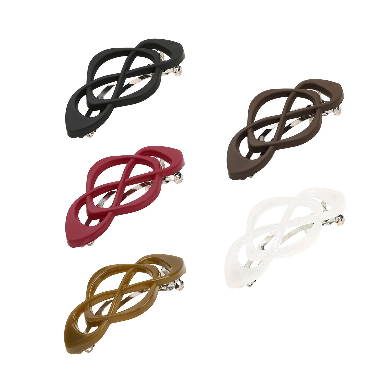 

5PCS Crisscross Hair Clip For Women Girl Ponytail Holder Barrettes NonSlip Grip Stylish Spring Hair Clip Accessories T1