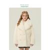 Children's Fur Outwear 2025 Autumn and Winter New Style Girls' Imitation Lamb Wool Little Girl's Fur Outwear Mid-Length Korean Style