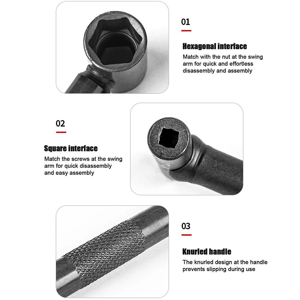 Valve Tappet Adjustment Tool Steel For Gy6 50 150cc Motorcycle Adjusting Spanner Square Hexagon Wrench Tool Removal Silver