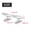 Rope Cleat 4Inch Boat Cleat 316 Stainless Steel Heavy Duty Marine Cleat Hollow Base Cleat Dock Use