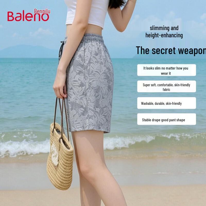 Baleno Women s Summer Floral Beach Shorts 4XL