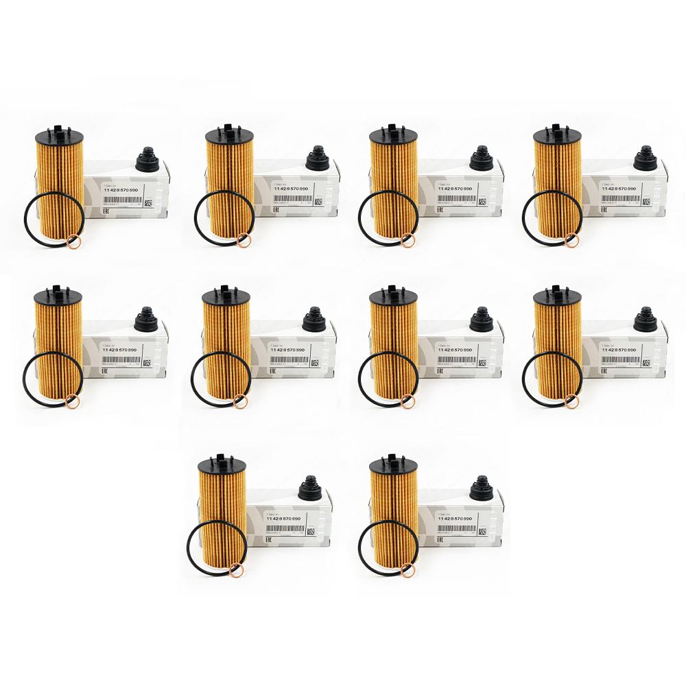 

10PCS Oil Filter Element 11428570590 11428575210 HU6015z/KIT For BMW 220i i8 X1 X2 Mini Cooper Clubman Base, S 1.5L L3 - Gas 10pcs with box