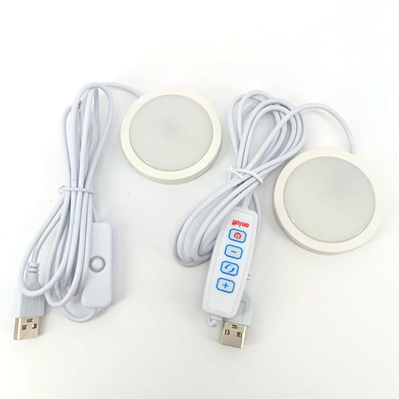 6cm USB 5V LED 3W Unterschrankleuchte Schrank Vitrine Regal Theke Dimmbare Beleuchtung Wohnwagen Wohnmobil Spot Innenlampe