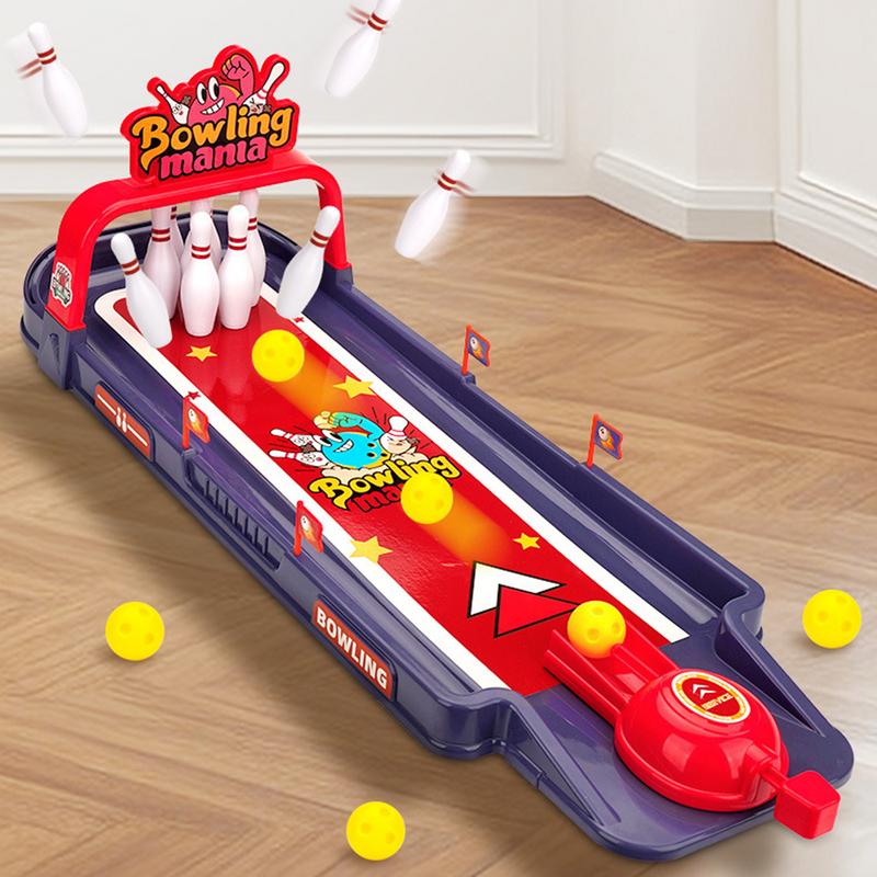Kinder-Bowling-Set, lustige Schreibtischdeko, Schreibtischspielzeug, kleines Bowling-Set, Tischspiele für Männer, Frauen, Kinder, Jugendliche, Arbeit oder Schule