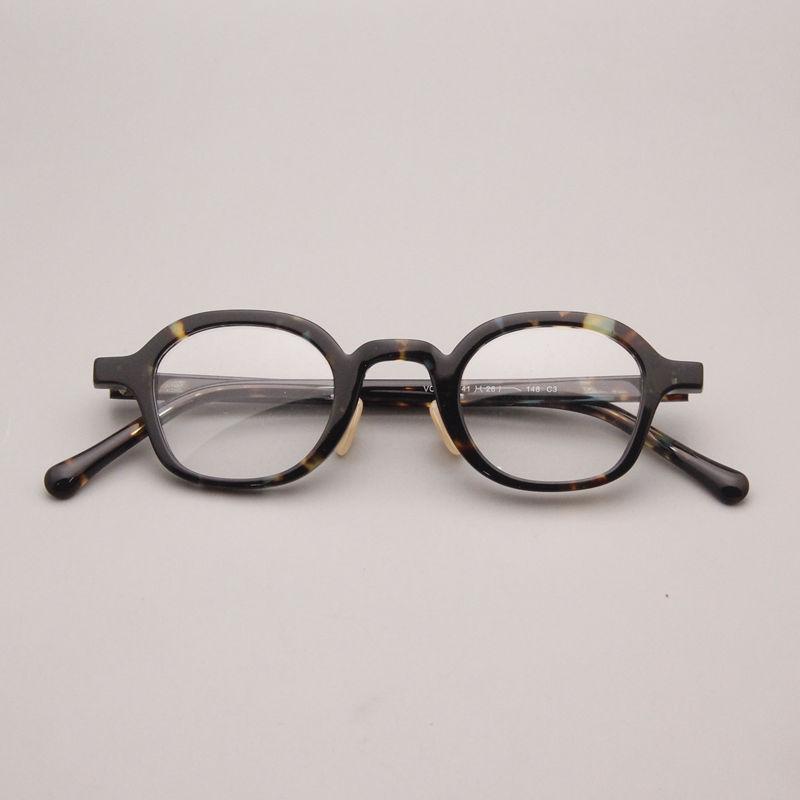 Japanese And Korean Plate Small Square Frame Glasses Retro Niche Men And Women Small Face Myopia Frame Tortoiseshell Personality Small Frame