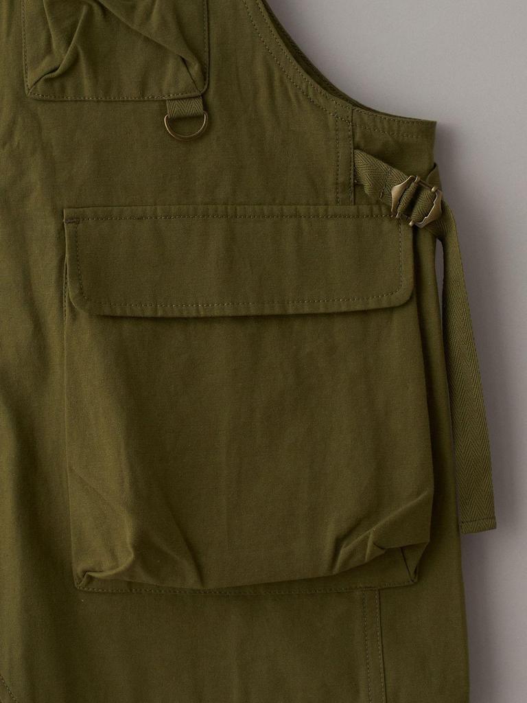 Cohen Baumwoll-Twill Angelweste, 76606450203, 6700 Oliv (67), Freie Größe