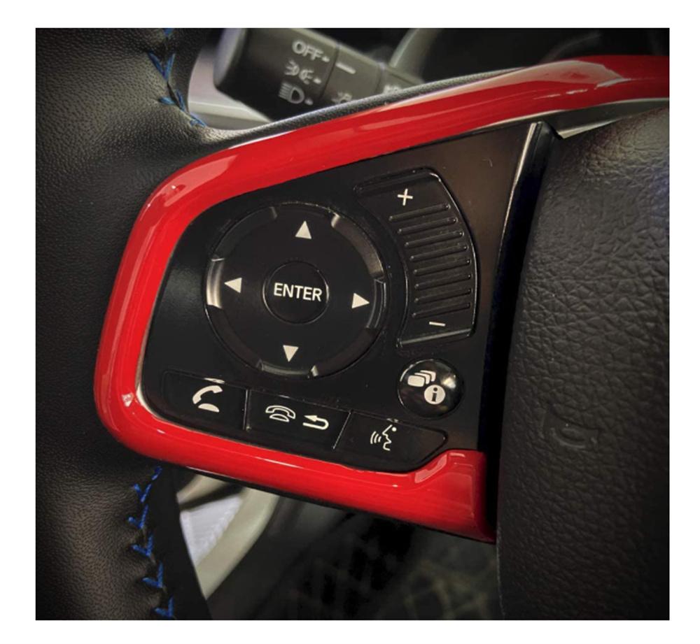 For Honda Civic 2016-2019 Car Interior Steering Wheel Frame Decor Cover Trim ABS