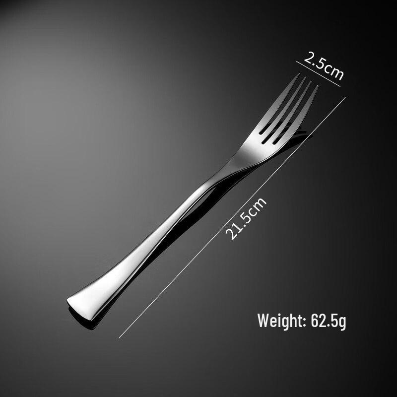 

Qianxing 304 Stainless Steel Black Fishtail Dinner Forks (Set of 10)