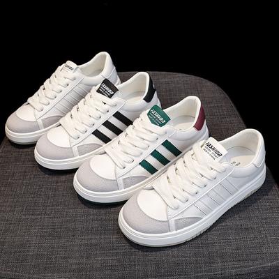 Zapatos de entrenamiento alemanes de cuero, zapatos blancos pequeños para mujer, nuevos zapatos de verano transpirables de tabla fina, zapatos deportivos casuales planos para mujer