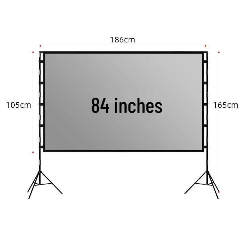 

100-дюймовый портативный уличный проекционный экран со стойкой