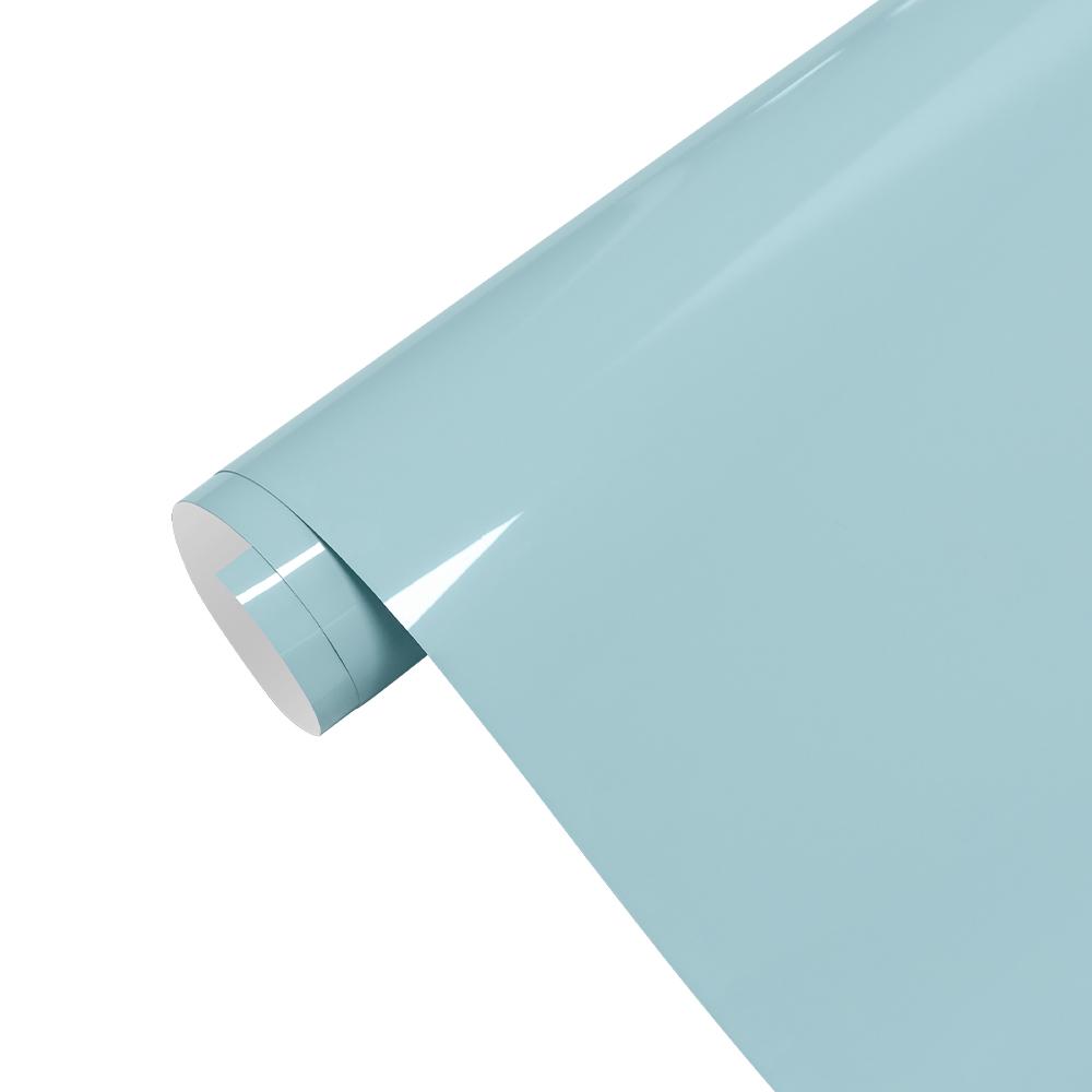 Glossy Gulf Blue High Quality PET Car Film Vinyl Film Car Wrap Decal Sticker Motorcycle Auto Decor Accessories Air Bubble Free