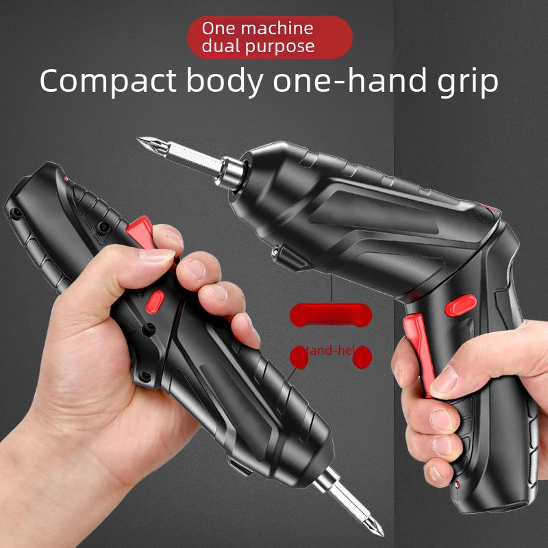 3.6V Rechargeable Mini Electric Screwdriver, Multifunctional Folding Hand Drill Tool