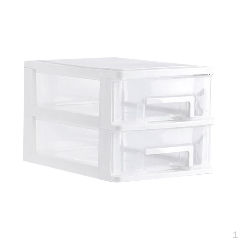 

Modern Simple Drawer Type Desktop Storage - Cosmetic Stationery Holder for Kitchen Bathroom , 2