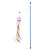 Funny Cat Stick Colored Mint Fish Type Pet Interactive Playing Toy For Cats Teaser Kitten Fishing Rod Wand Toy Dropshipping