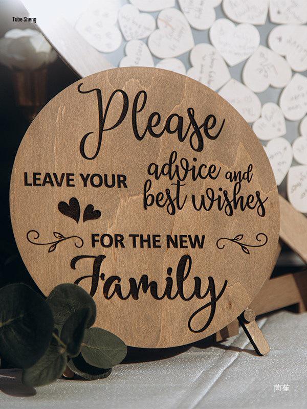 Heart-Shaped Transparent Guest Book for Weddings & Events