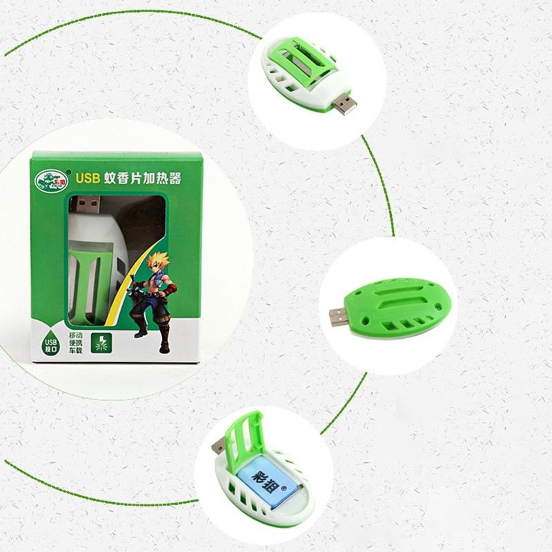 Portable Insect USB Electric Mosquitoes Repeller Plastic Incenses Heater Control Sleep Home