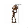 Weightlifter Figure Cold-Cast Bronze Statue Athletic for Weightlifters, Athletes