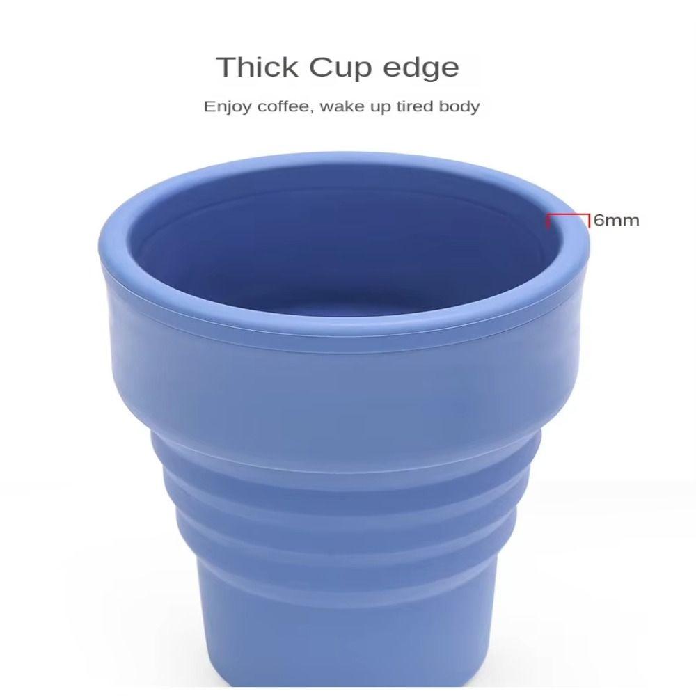 with Lid Collapsible Cups with Lid Silicone Portable Travel Tumbler Folding Coffee Cup Dining