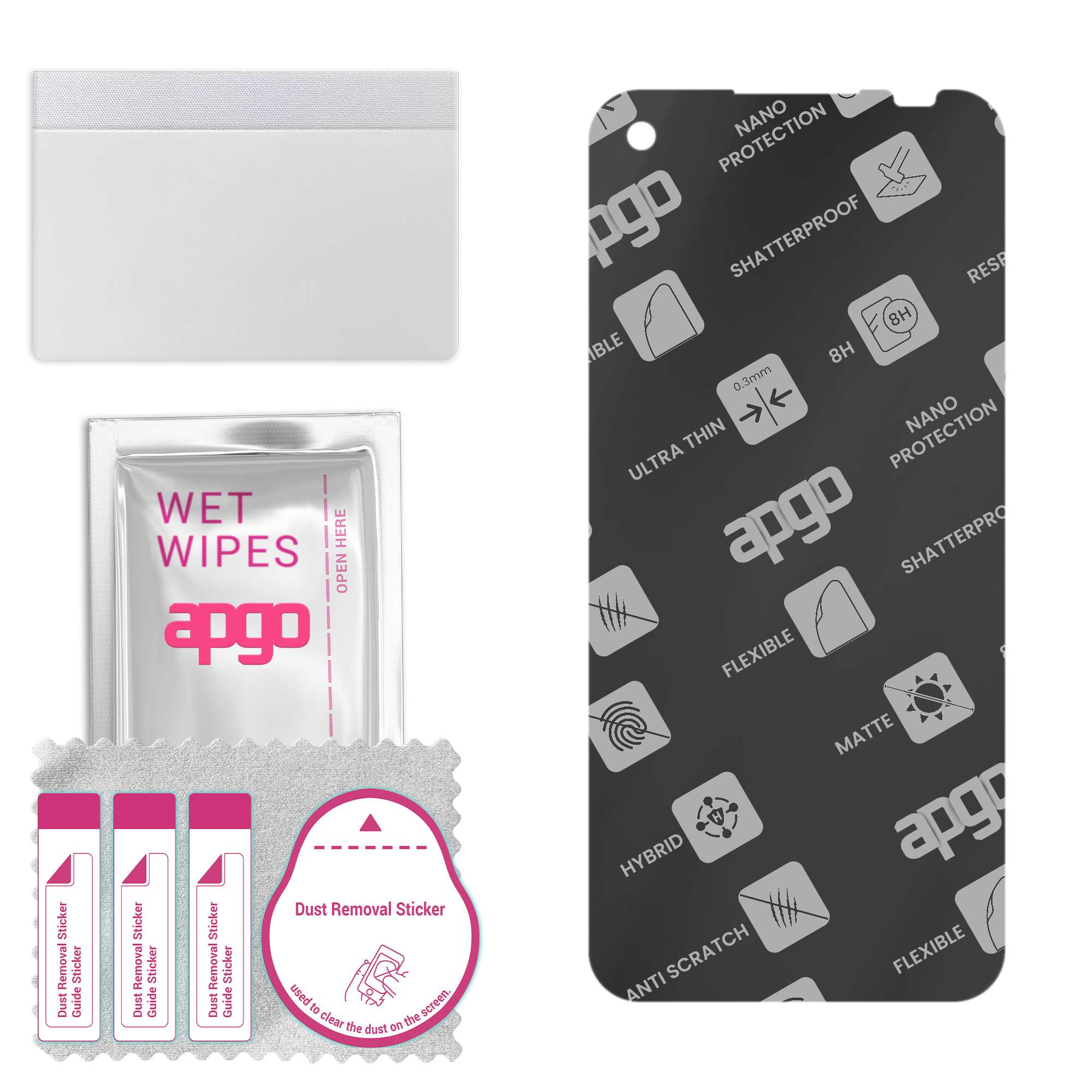 

apgo MATTE Hybrid protective glass compatible with Hammer Blade V 5G, flexible nano glass, great replacement for tempered glass, scratch-resistant, fu