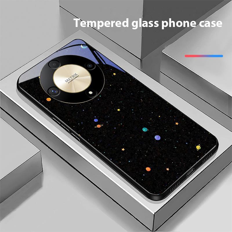 Astronaut Planet For Honor Magic 6 50 70 90 Lite X7b 200 Pro Nova 10 Nova 5T X6 P30 Pura 70 Ultra Tempered Glass Phone Case