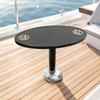 Oval Boat Tea Table Waterproof with Drink Holders