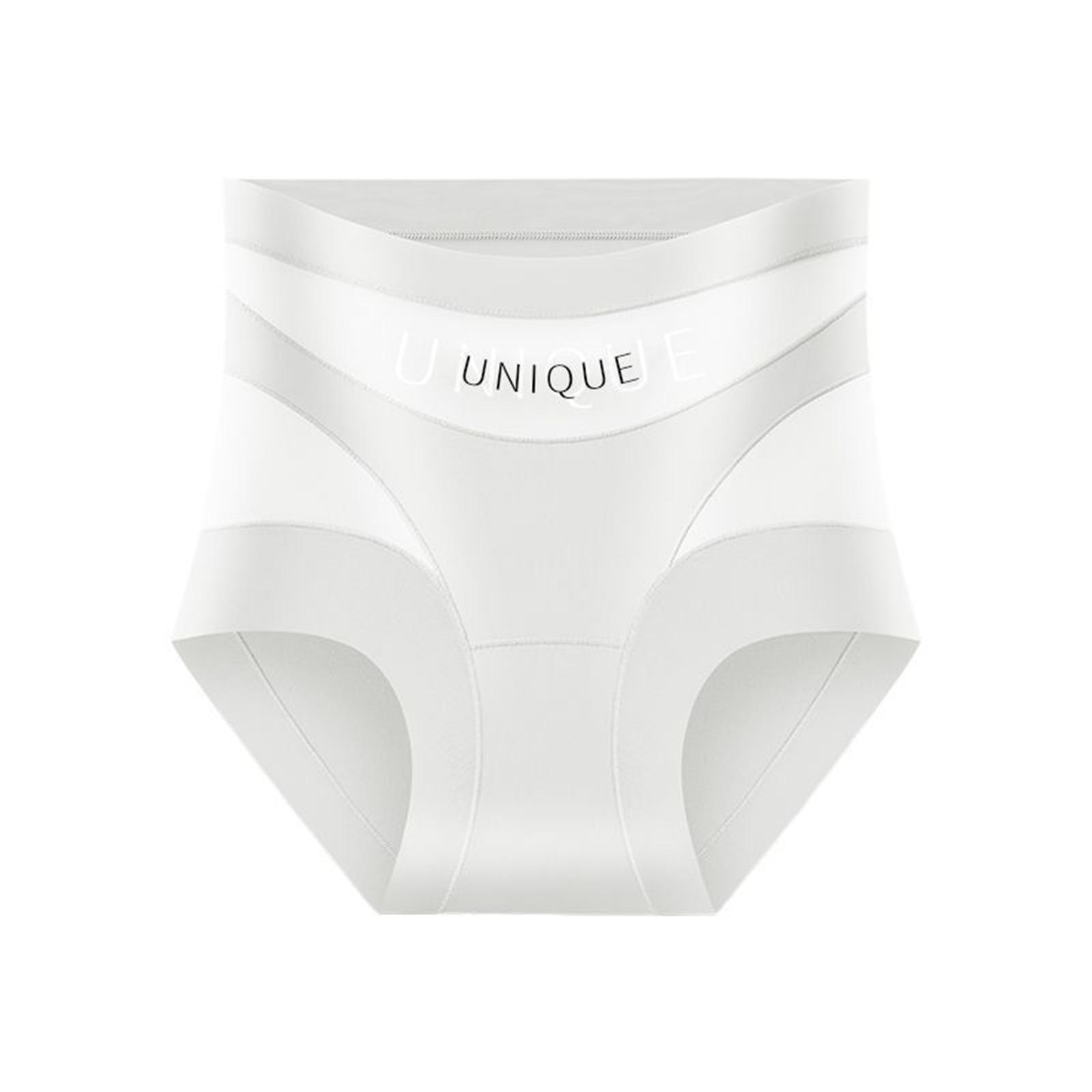 

Women s High Waisted, Abdominal Shaping Underwear, Thin, Comfortable, Seamless, Breathable Underwear M білий
