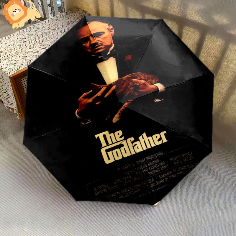 The Godfather: Legacy Power Folding umbrella travel Suitable for all seasons printing outdoor Sun umbrella