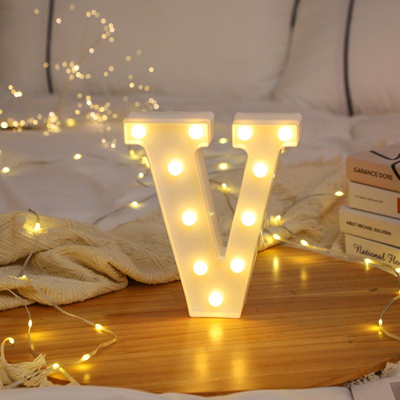 LED Letter and Number Lights for Celebrations and Proposals