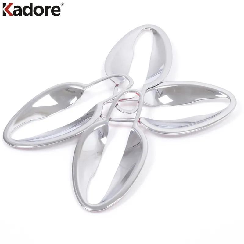 Side Door Handle Bowl Cover Trim For Mazda CX-5 CX5 2012 2013 2014 2015 Chrome Car Door Handles Cup Frame Overlay Accessories