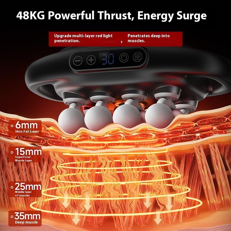 16 Professionelle Faszienpistole Muskelentspannungs-Massagegerät Größe Wade Rücken Taille Mehrkopf-Massagepistole