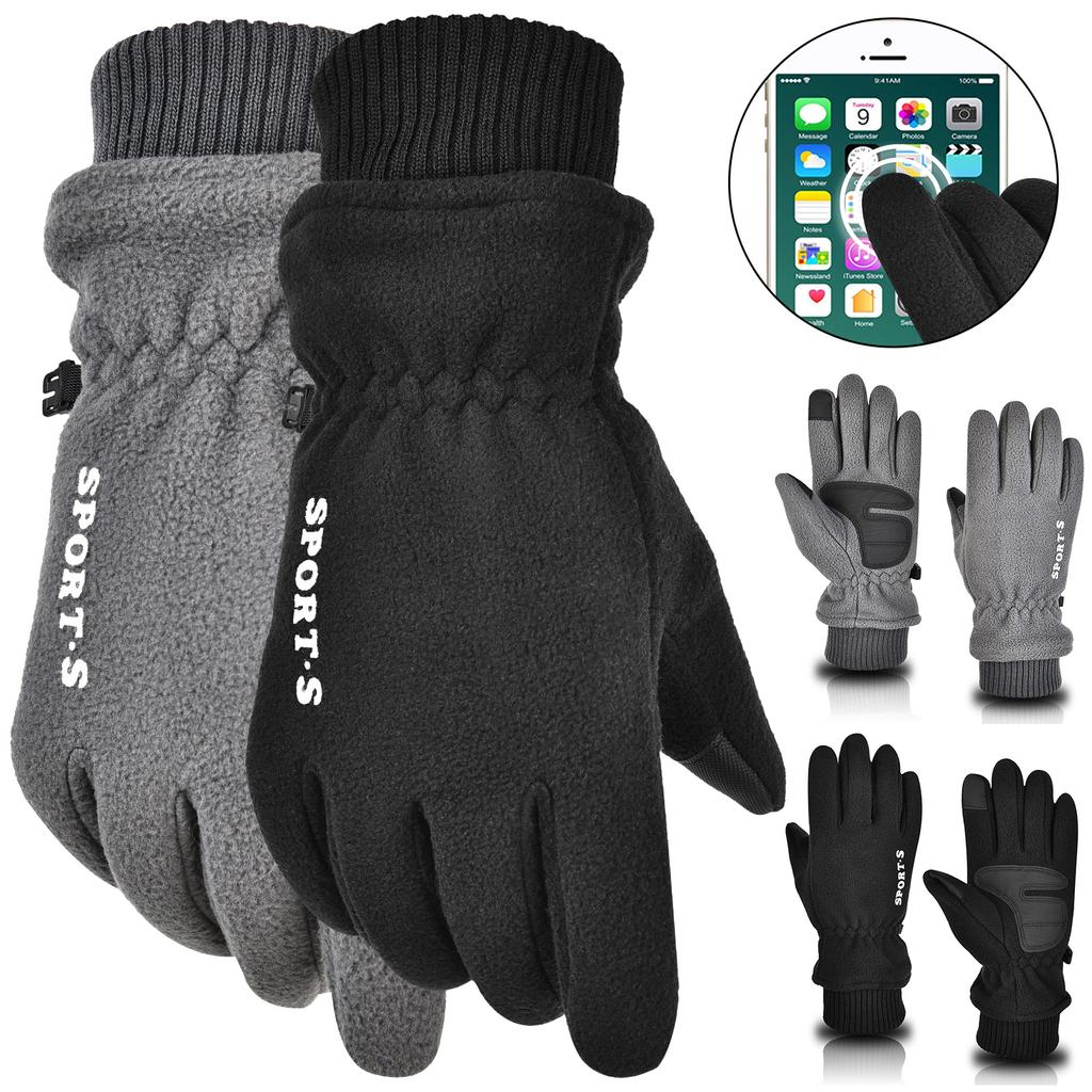 Winter Warm Gloves Windproof Thermal Touch Screen Ski Gloves for