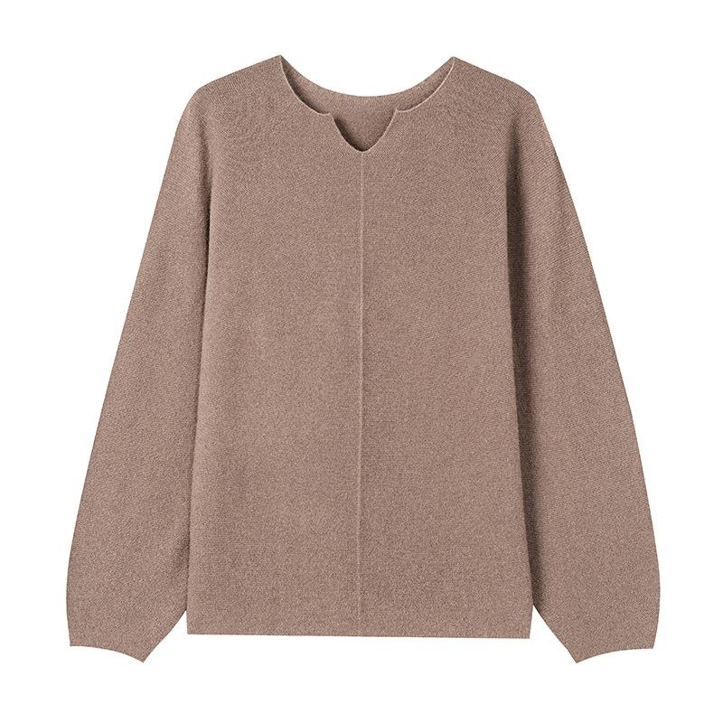 

Передняя и задняя иголки новый свитер бесшовная интеграция 0 шерстяной свитер вязаный свитер свободный и тонкий полуоткрытый топ L