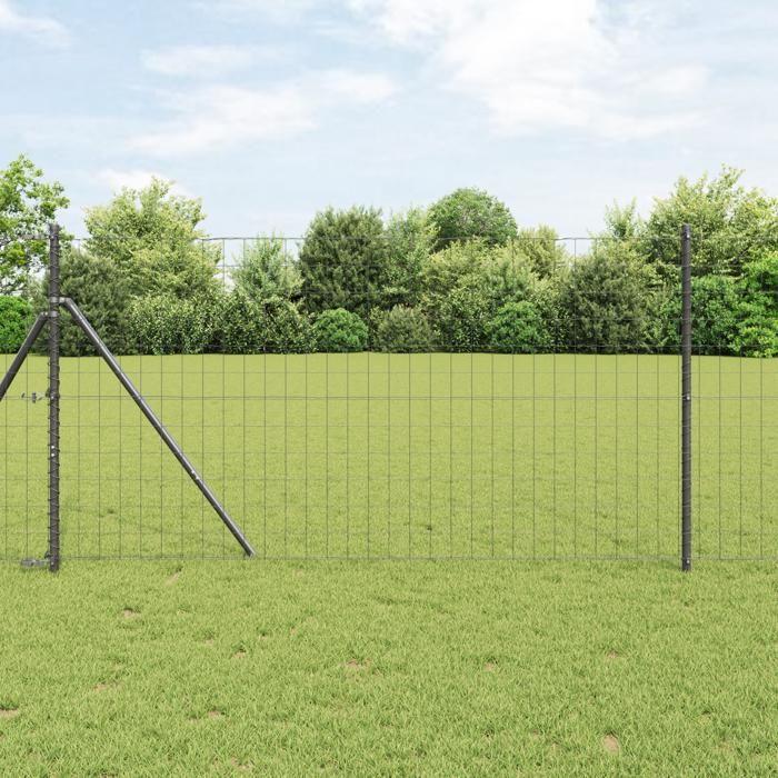 VidaXL Clôture Euro Gris 1.2x10 m Acier 42004502