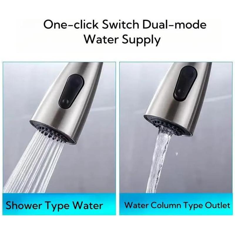 Factory Direct Kitchen Faucet Single Hole Pull-Out Spout Kitchen Sink Mixer Faucet Stream Spray Head Gun Gray/Black Mixer Faucet