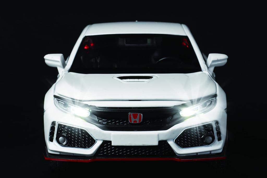 Jozen Cast World Light & Sound Series Honda Civic Type R White JDC6035-WH