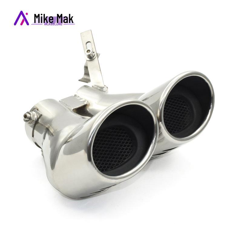 Mercedes-Benz W203 C200 Tailpipe Modification: Stainless Steel Exhaust Tip Decoration