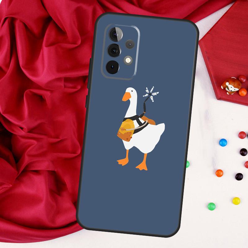 Cartoon Cute Goose Game For Samsung Galaxy A52 A32 A22 A54 A14 A16 A26 A36 A56 A55 A35 A05 A06 A15 A53 A33 A13 Case