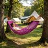 Summer Breathable Hammock with Ice Mesh Design Double Load Bearing 200kg Reinforced Traction Rope Anti-rollover Long-term Outdoor