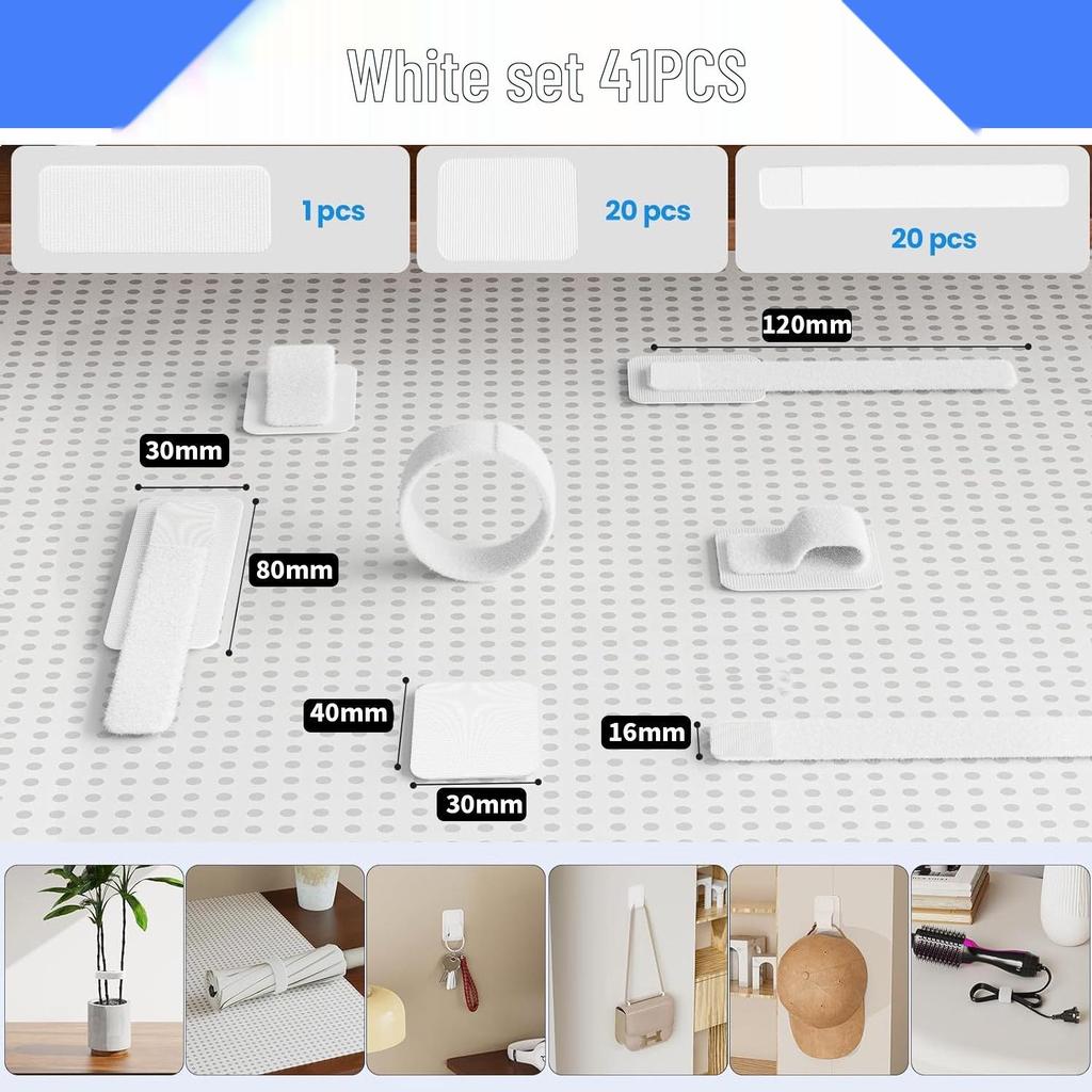 Cross-border High-Adhesive Cable Organizer Set with Detachable Magic Sticker